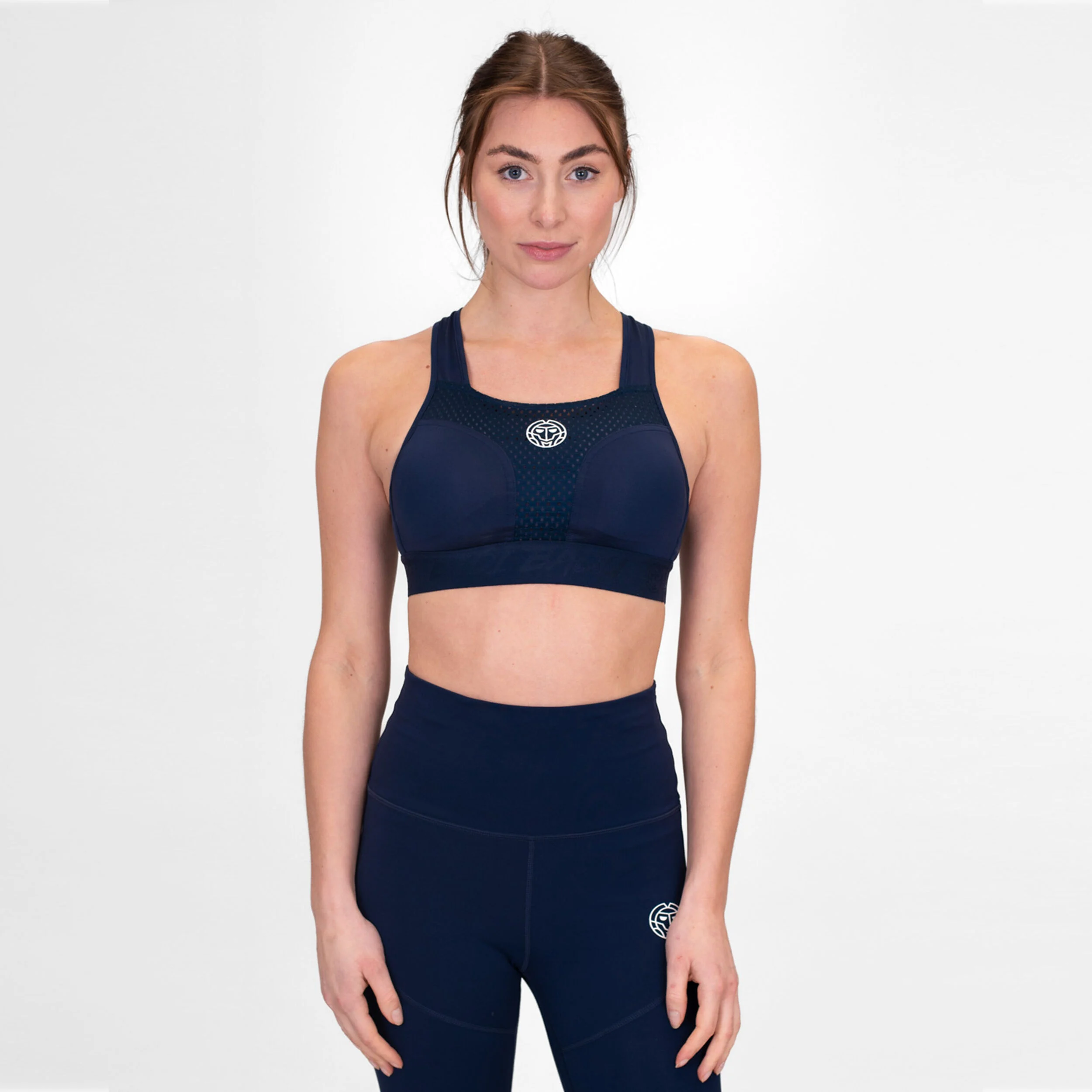 Crew High Support Sport-BH Damen - Dunkelblau
