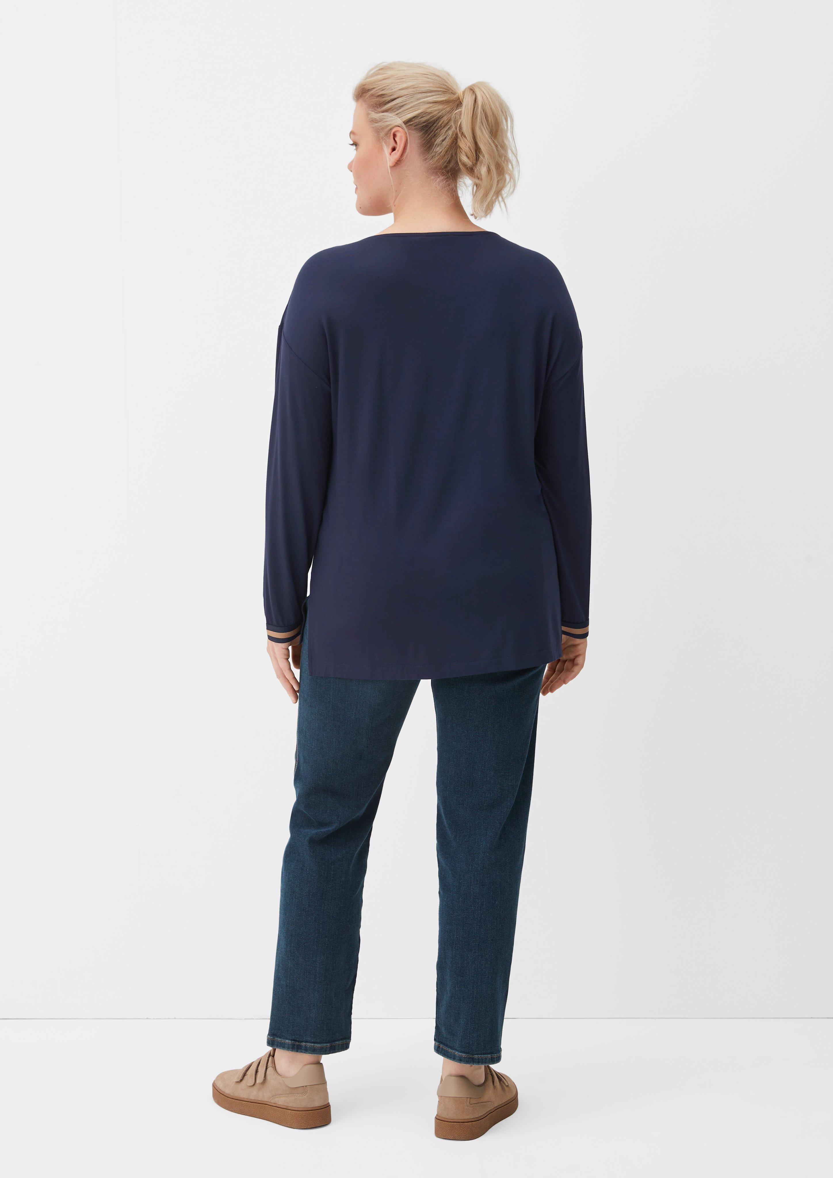 Shirt mit Rippbündchen  2121437-5959
