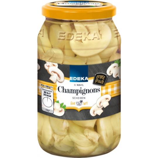 EDEKA Champignons 2. Wahl in Scheiben 530G