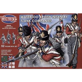 28mm Napoleonic Waterloo British Infantry Flank Companies