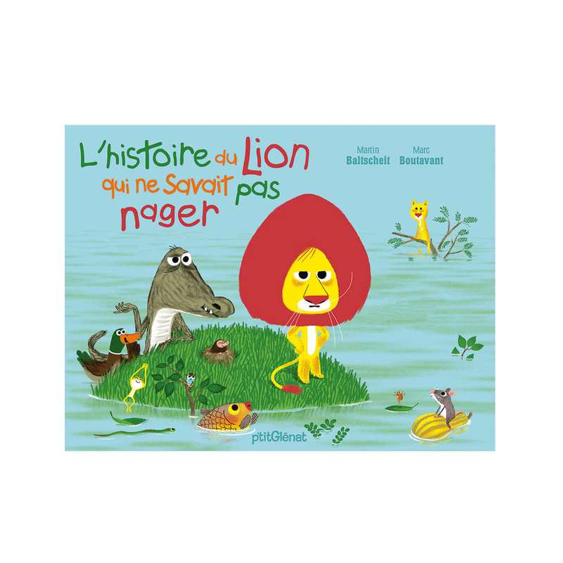 Livre L'histoire du lion qui ne savait pas nager - Glénat