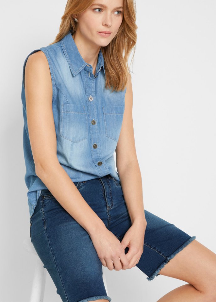 Super-Stretch-Jeans-Bermuda