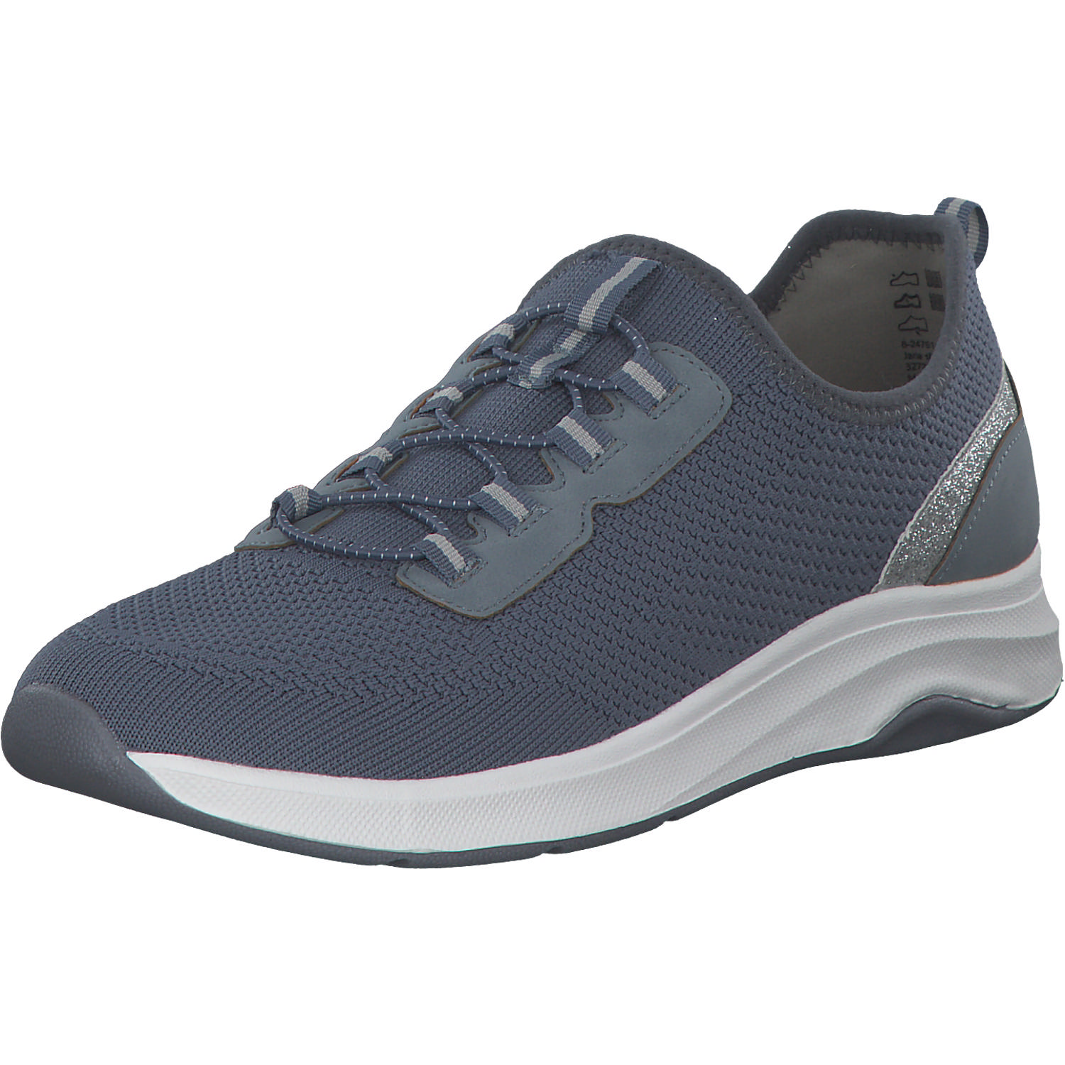 Jana Shoes 24761, Schnürschuhe, Damen, denim
