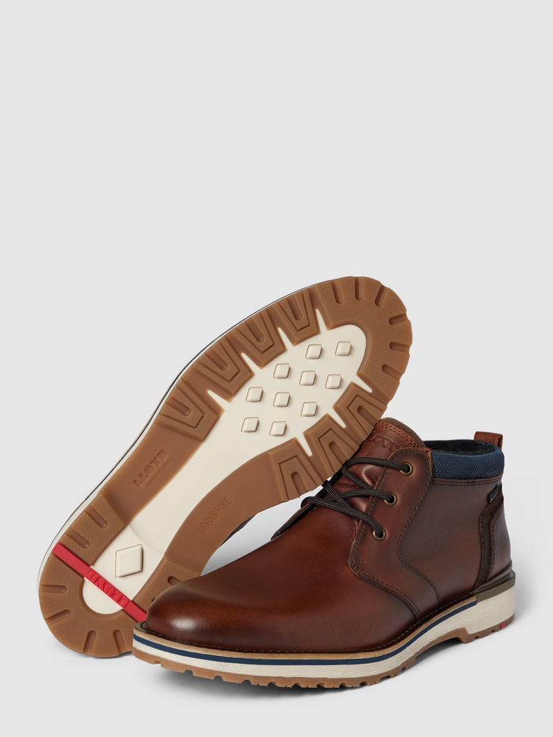 Schuhe aus Leder Modell 'VISBY' in dunkelbraun