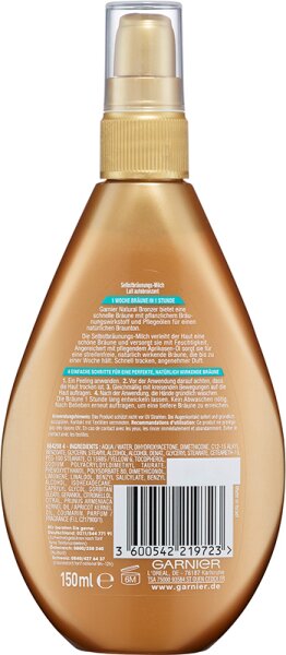 Garnier Ambre Solaire Natural Bronzer Milch Selbstbräunungslotion