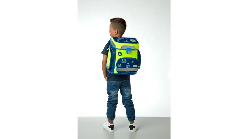 Scooli Schulranzen-Set EasyFit 5teilig Glow-Edition  Level Up