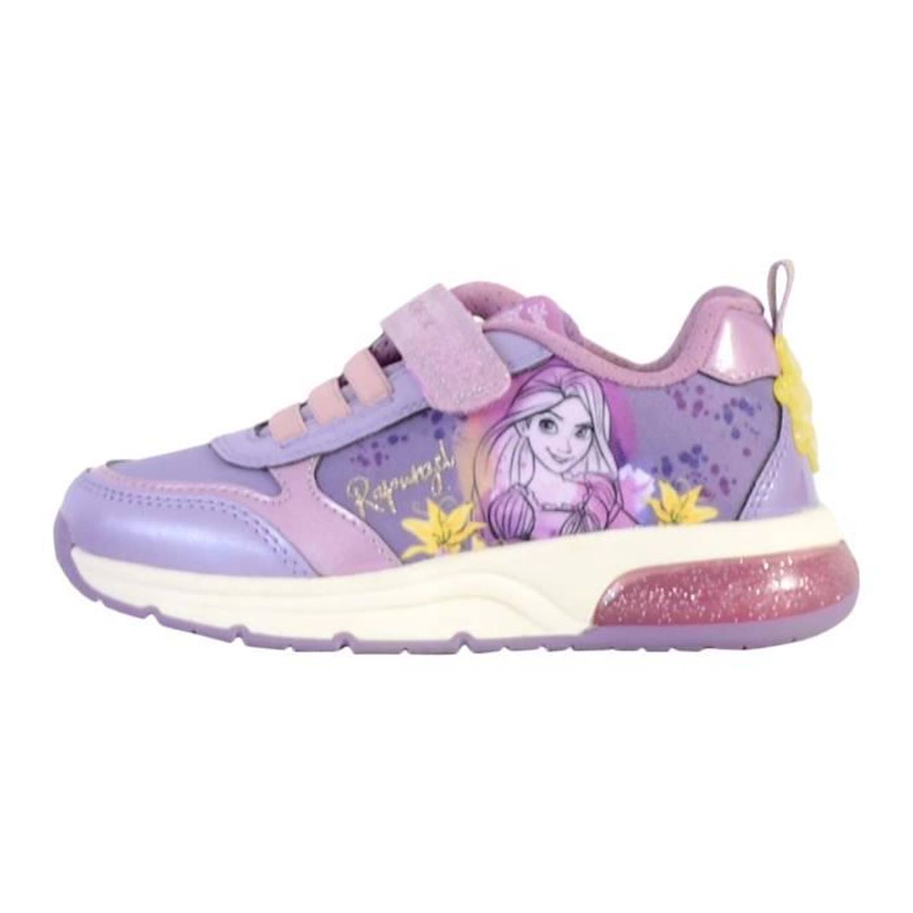 Basket Cuir Enfant Geox Spaceclub violet