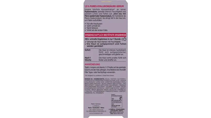L'Oréal Paris Revitalift Filler Hyaluronsäure Serum 30 ml