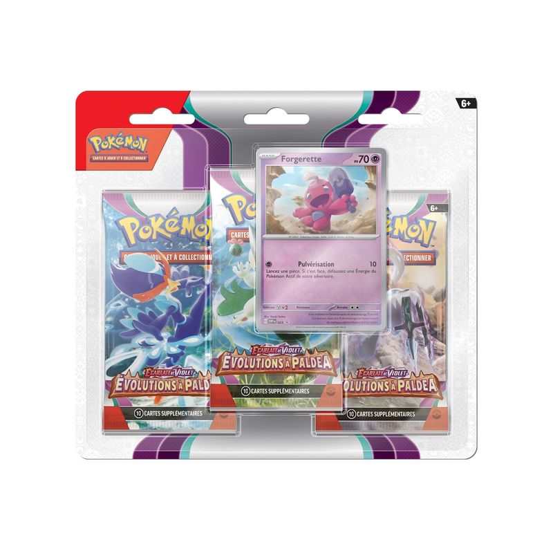 Pokemon EV02 : Pack 3 boosters Asmodée