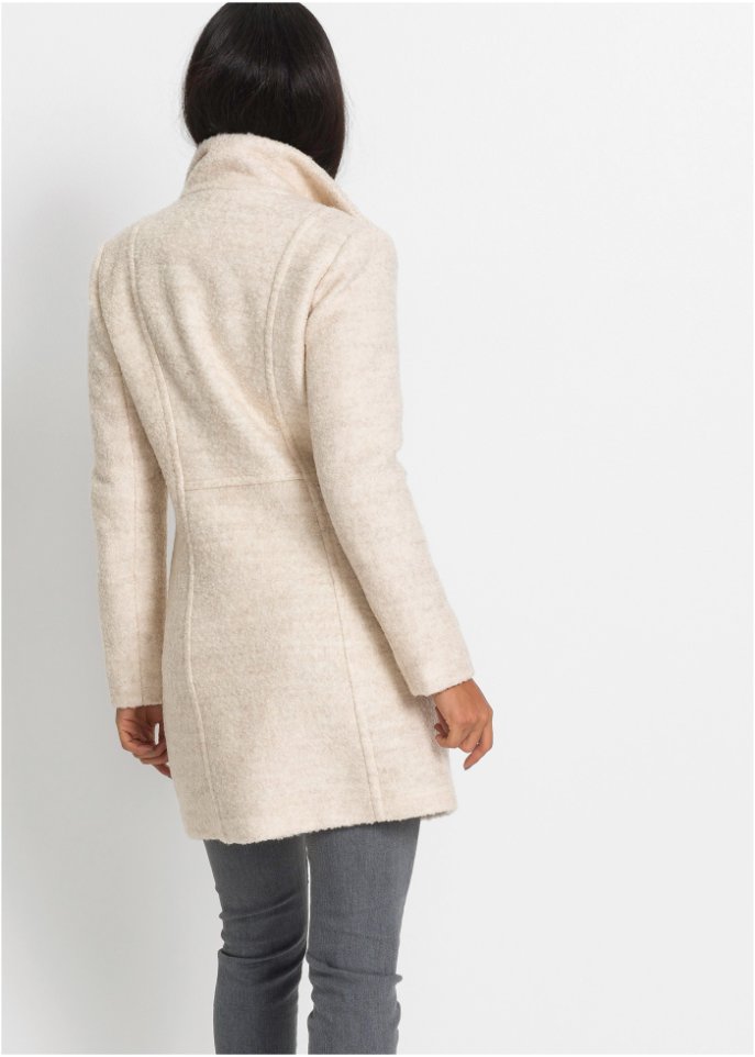Boucle-Kurzmantel