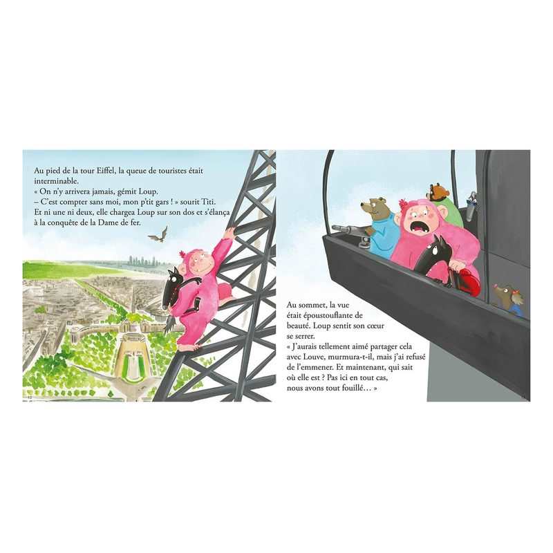 Livre Le loup qui explorait Paris - Auzou