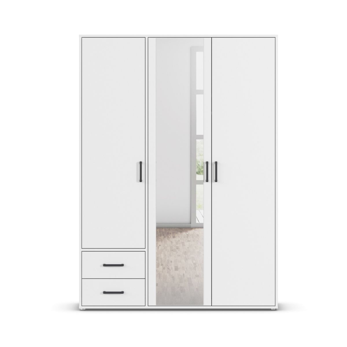 Rauch Drehtürenschrank Voyager Alpinweiß