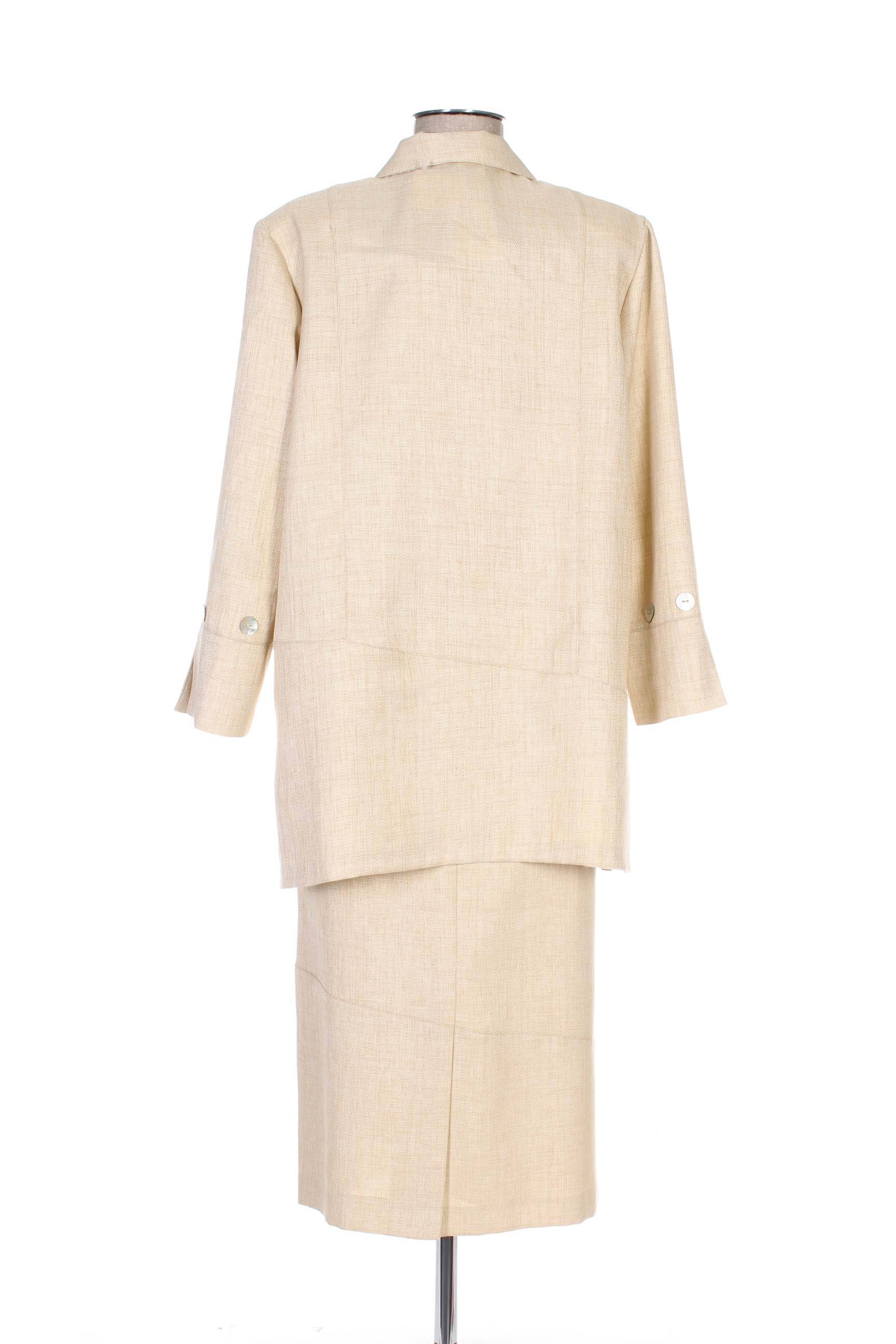Francoie F Jupe Veste Femme couleur beige