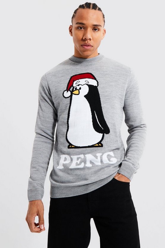 Tall Peng Novelty Weihnachtspullover