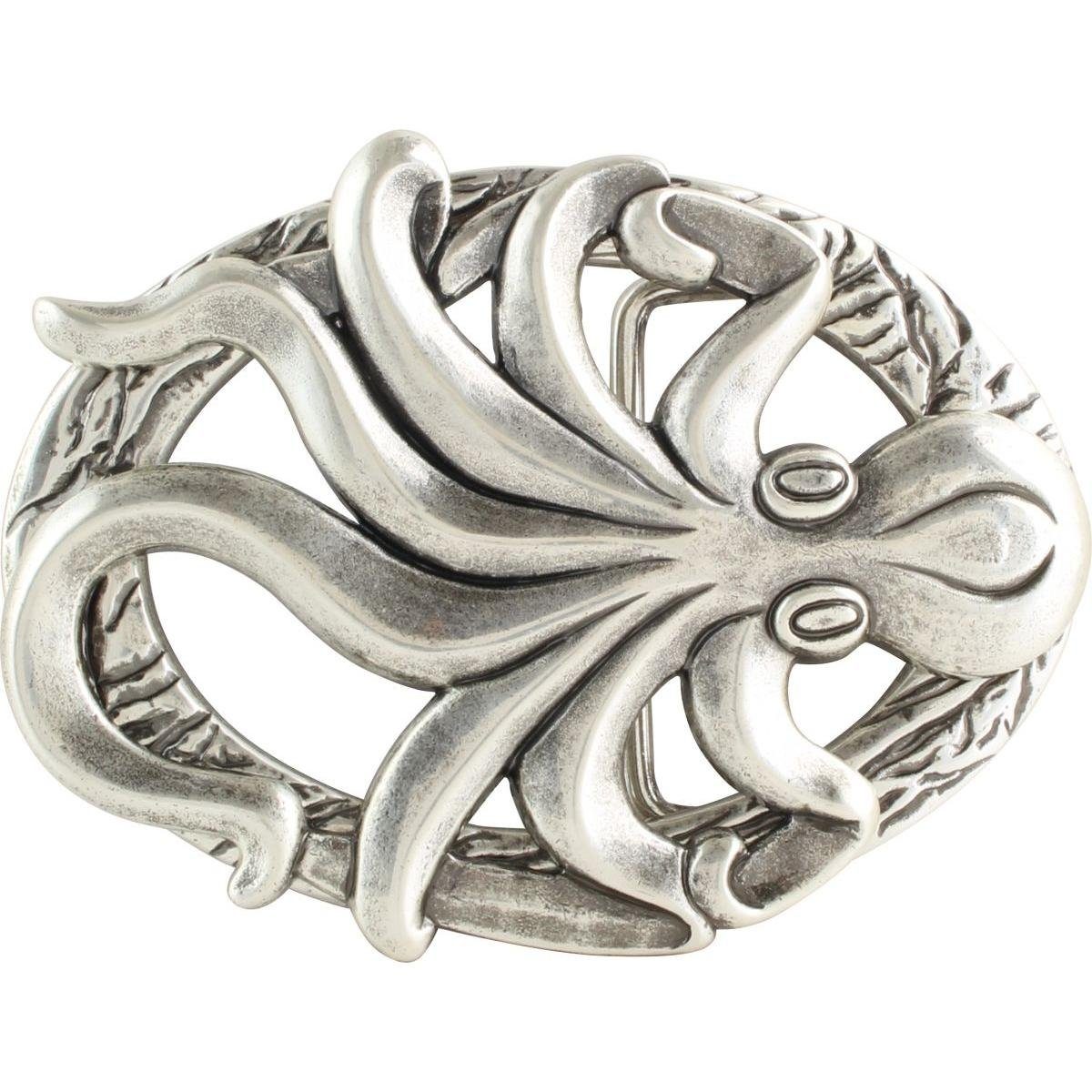 BELTINGER Gürtelschnalle Tintenfisch 4,0 cm - Buckle Wechselschließe Gürtelschließe 40mm - Gür
