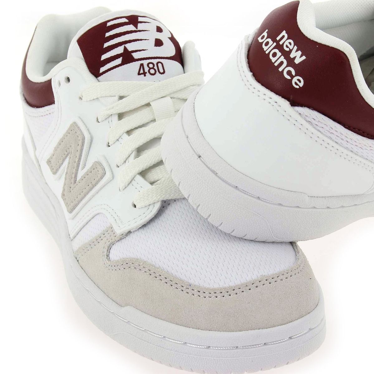 New Balance  BB480LKB - Blanc Bordeaux