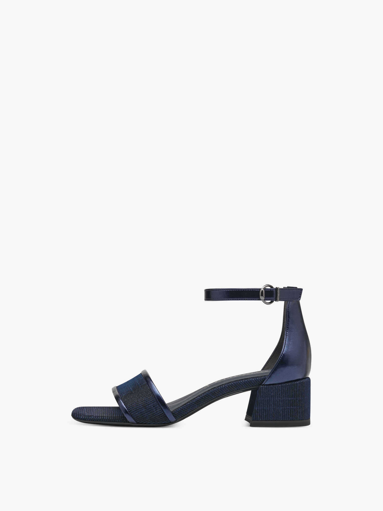 Sandale à talon - bleu