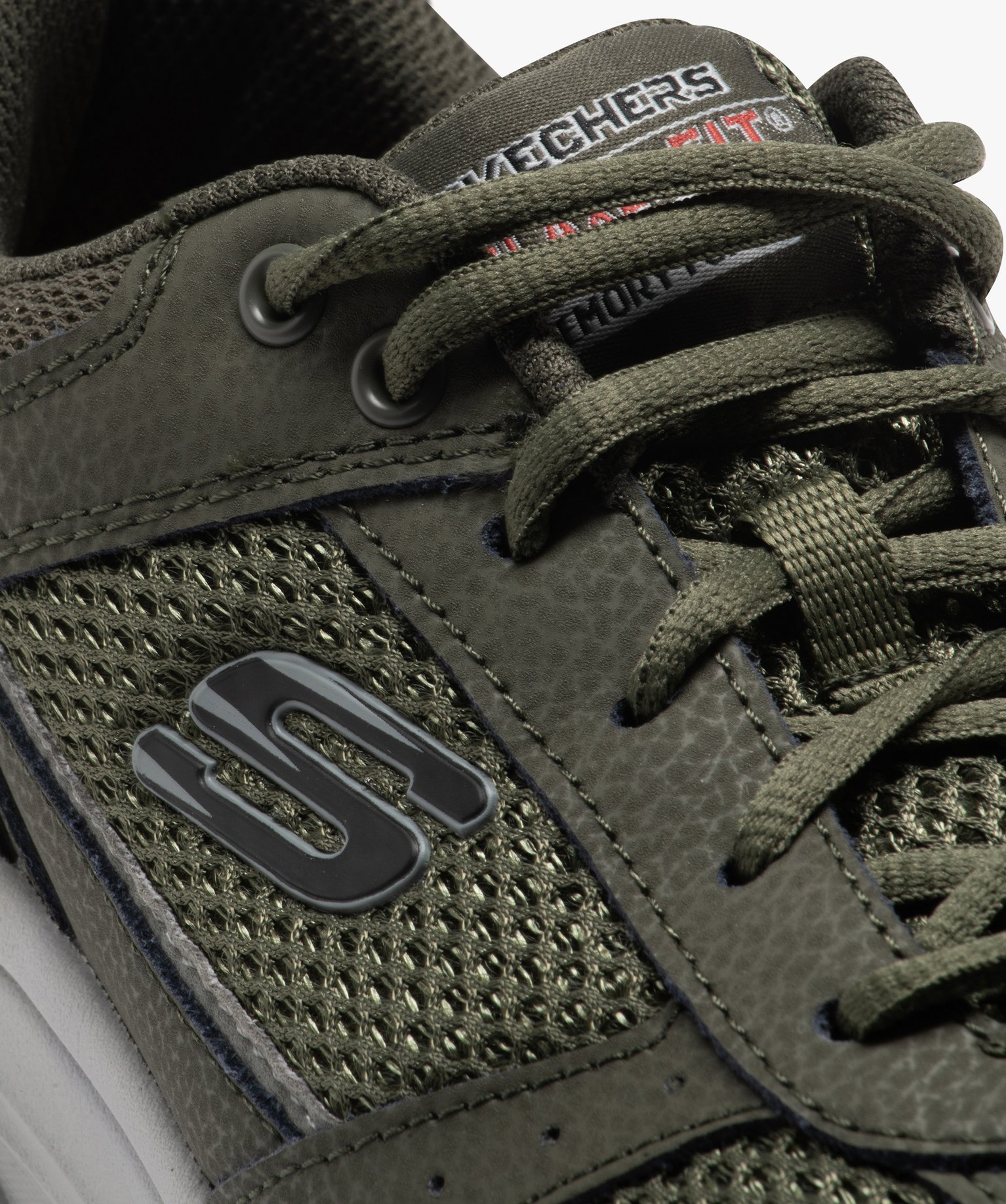 Baskets homme outdoor en mesh et à lacets - Skechers vert | GEMO