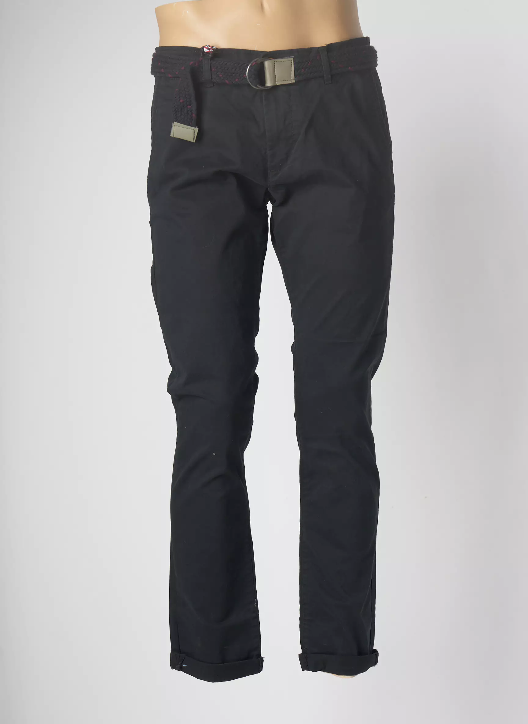 Teddy Smith Pantalons Chino Homme couleur noir