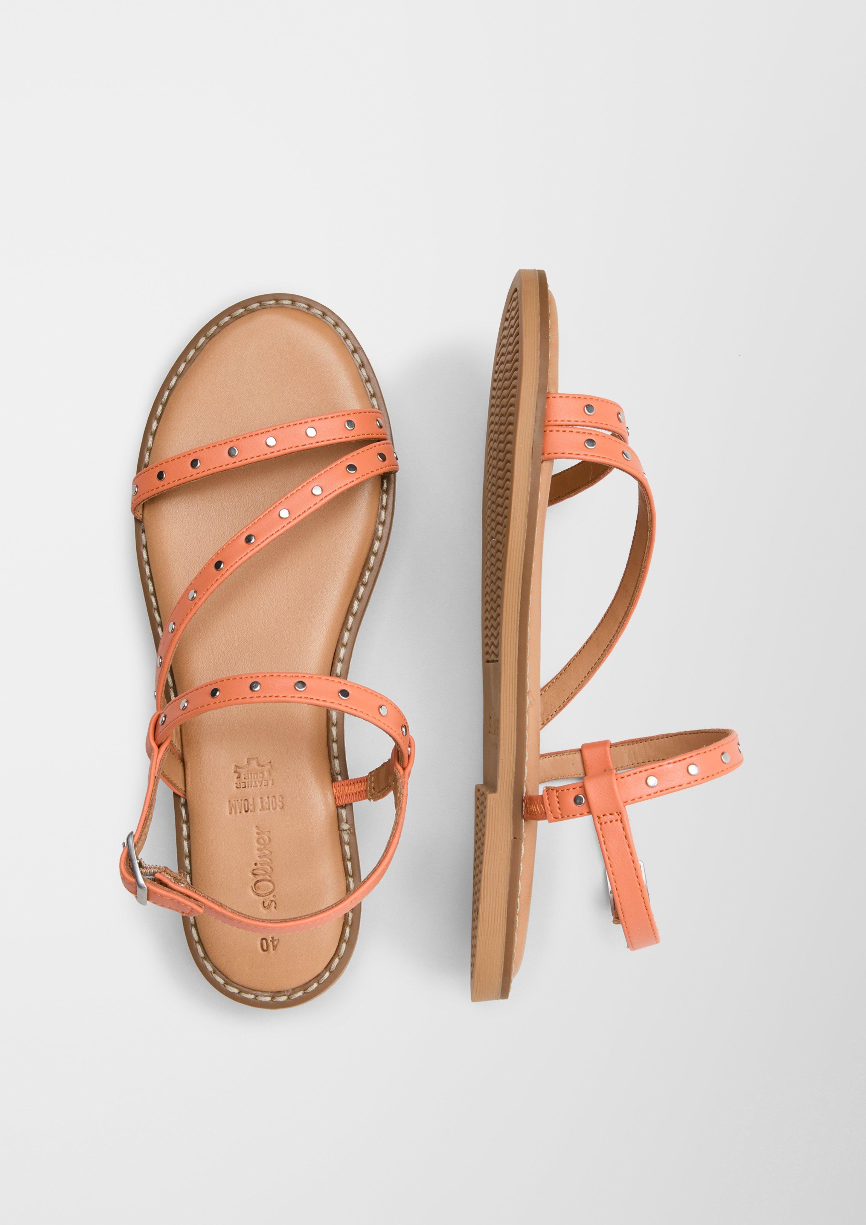 Nieten-Sandalen aus Echtleder  6007740-564