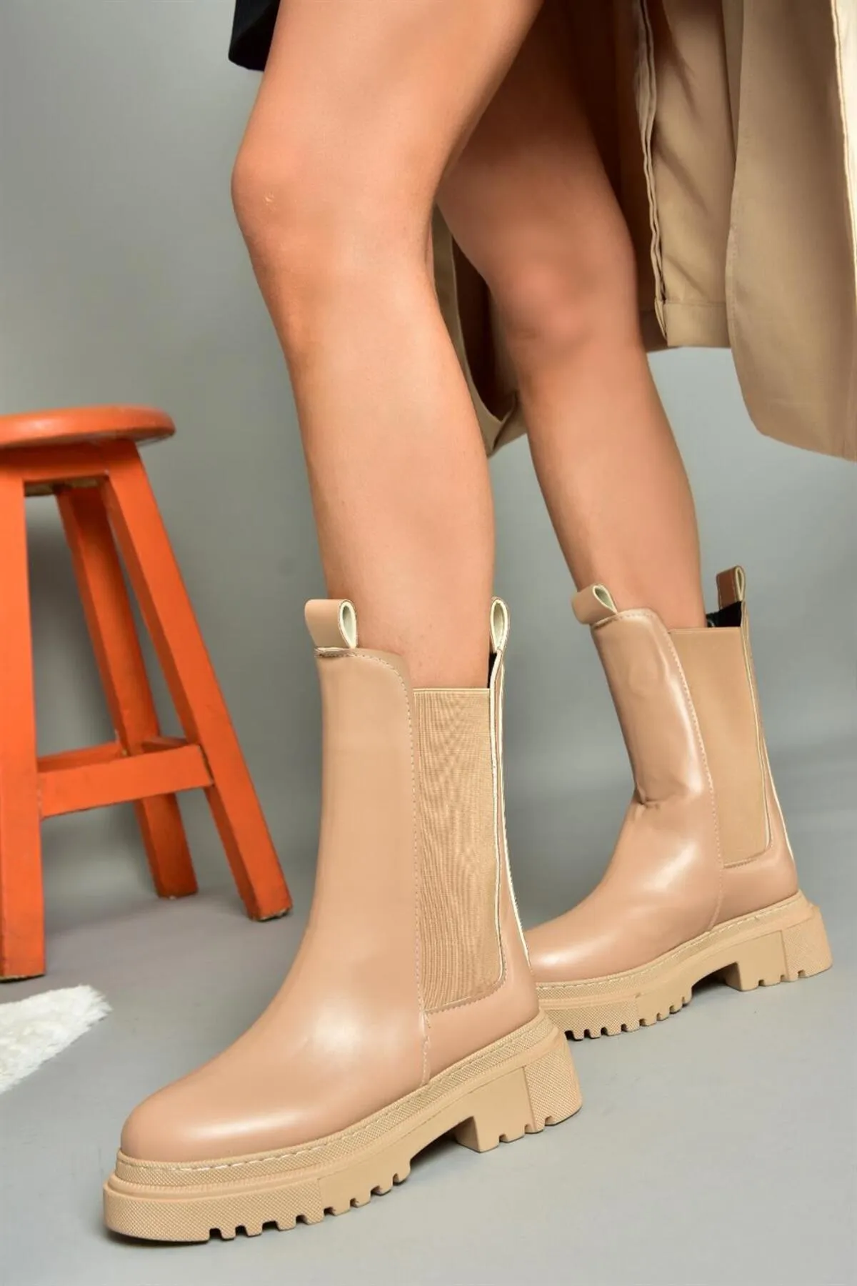 Fox Shoes  N280349009 Tägliche Damenstiefel mit dicken Sohlen