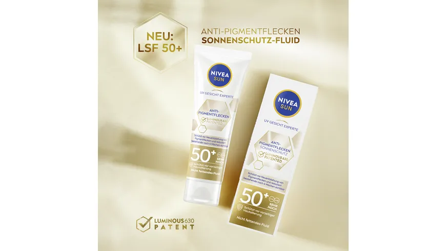 NIVEA SUN UV Gesicht Experte Anti-Pigmentflecken Sonnenschutz LF50+ 40 ml