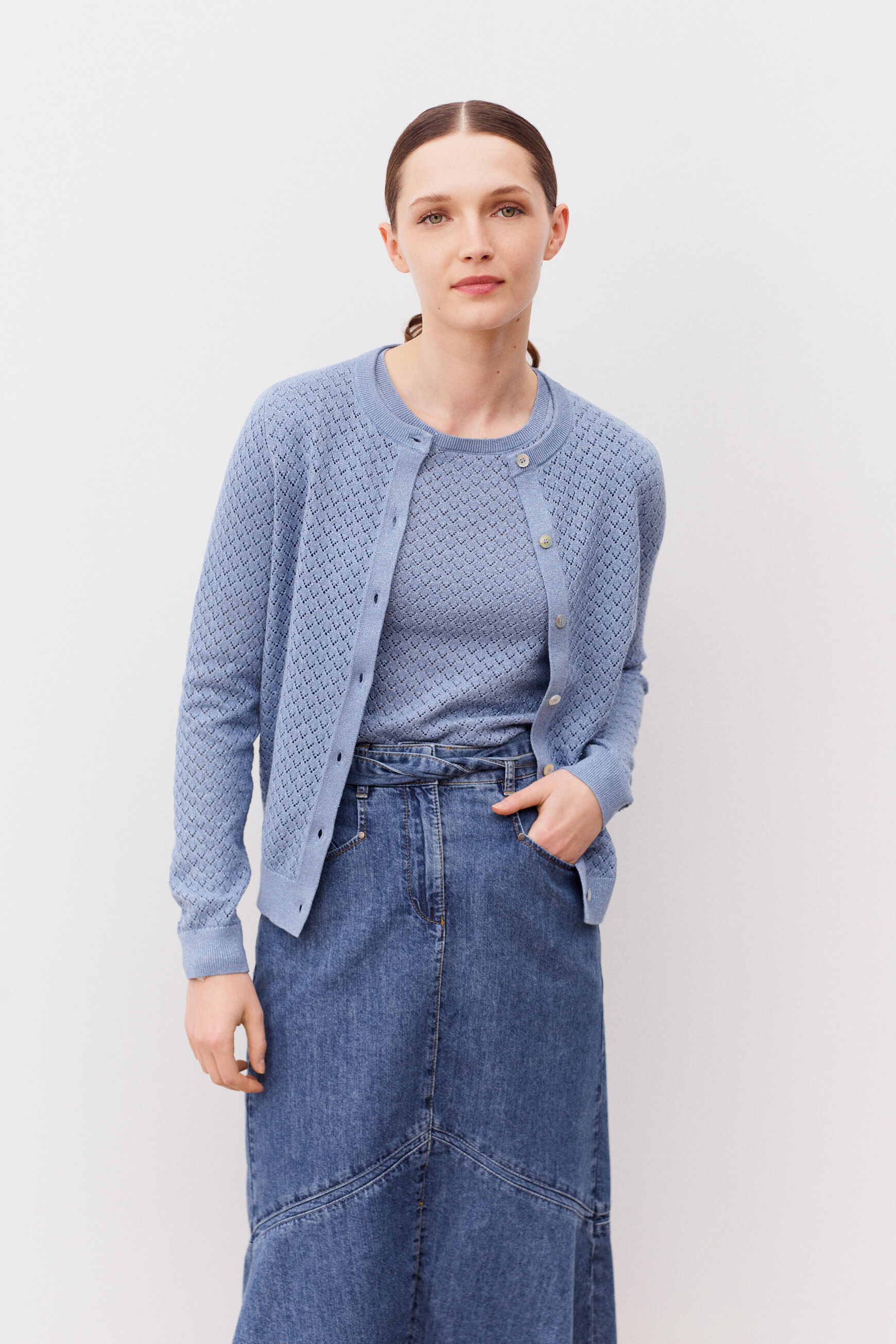 pull rosalia denim stone femme