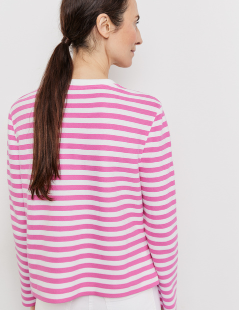 Gestreiftes Langarmshirt
