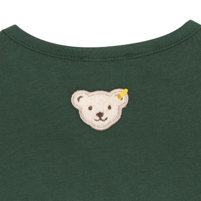 T-Shirt langarm, dunkelgrün für Jungs