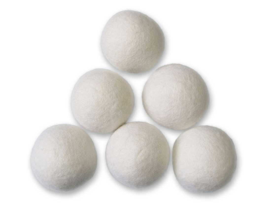 Heitmann Felle Trocknerball 6 Sück Trocknerbälle aus 100% Premium Neuseeland-Schafwolle