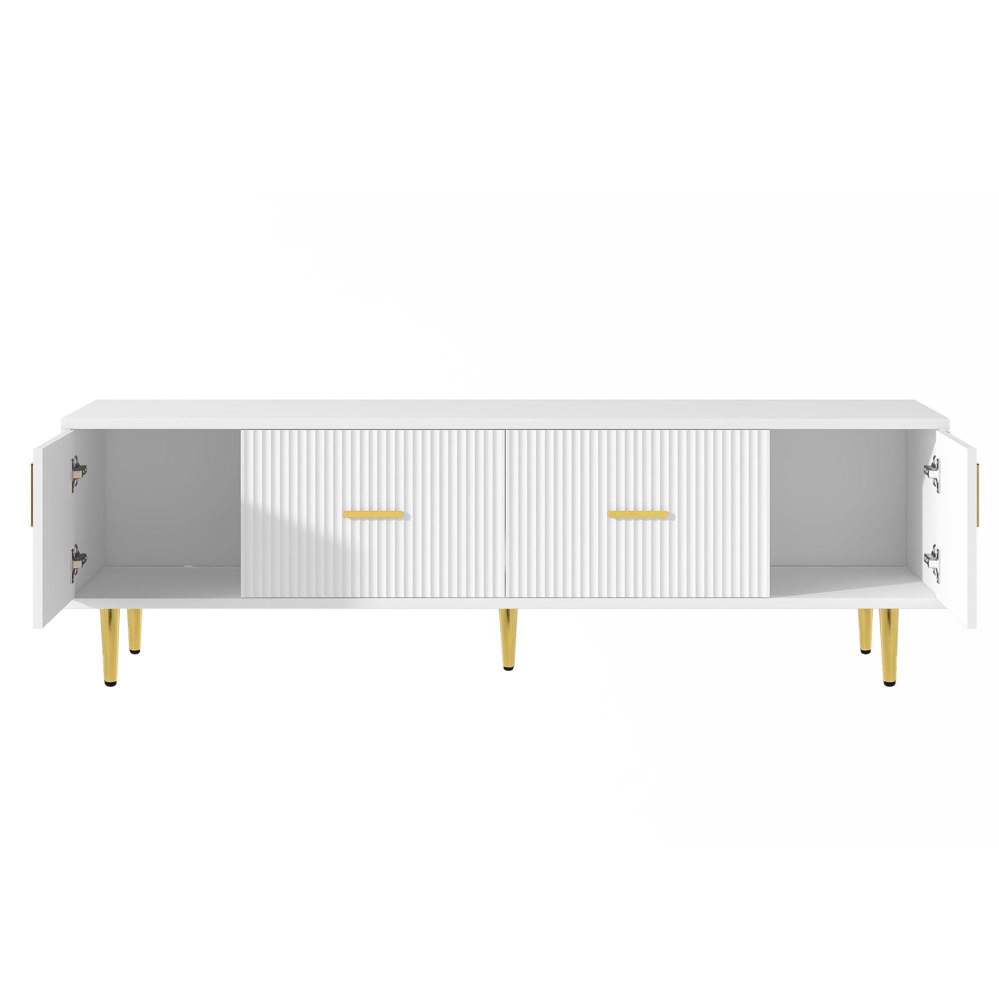 BlingBin TV-Schrank TV-Ständer Lowboard (1-St., 2 Türen, 2 Schubladen, für 70-Zoll-TV) leise Scharniere, 170 cm langer