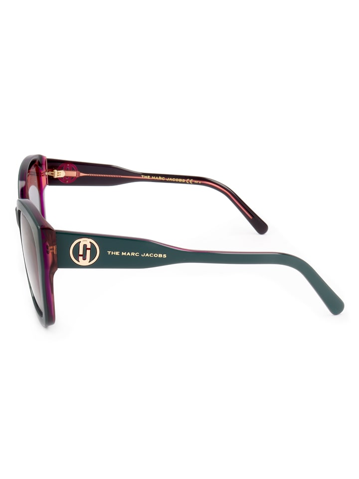 Marc Jacobs Damen-Sonnenbrille in Dunkelgrün/ Grau günstig kaufen 56