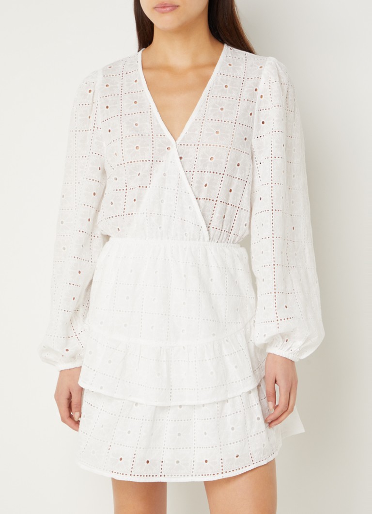 Refined Department Eloise mini dress with openwork design