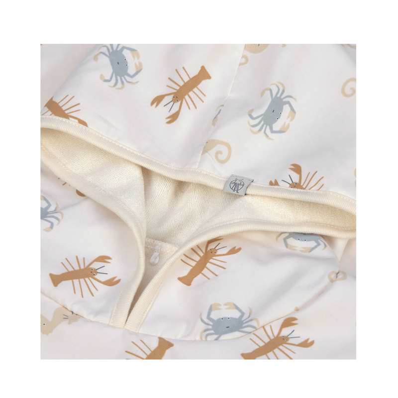 Poncho de plage animaux de la mer blanc cassé Lässig