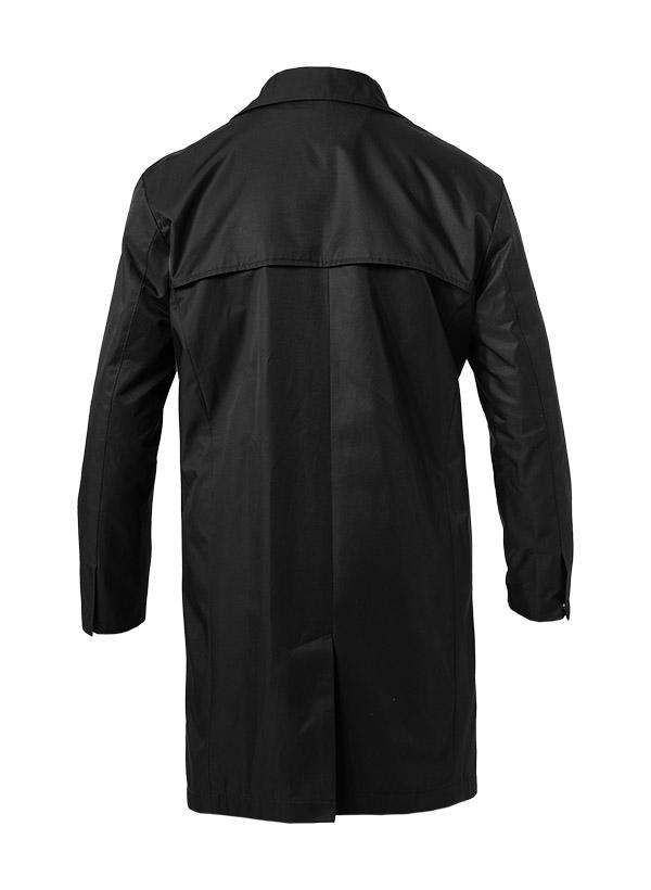 KARL LAGERFELD, Mantel, Baumwolle, schwarz