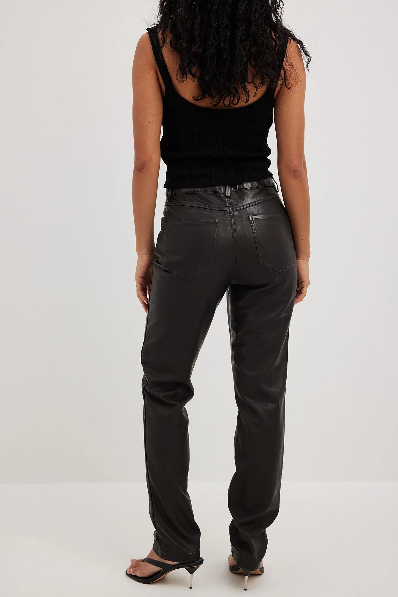 Weites Crop-Top aus Rippstrick