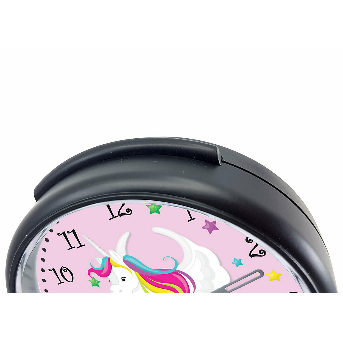 Kinder Funkwecker personalisiert mit Namen Einhorn Atom-/Funkuhr, 12-Stunden-Anzeigeformat, Schlummerfunktion, Nachtlicht, Geräuschlos/Ohne Ticken