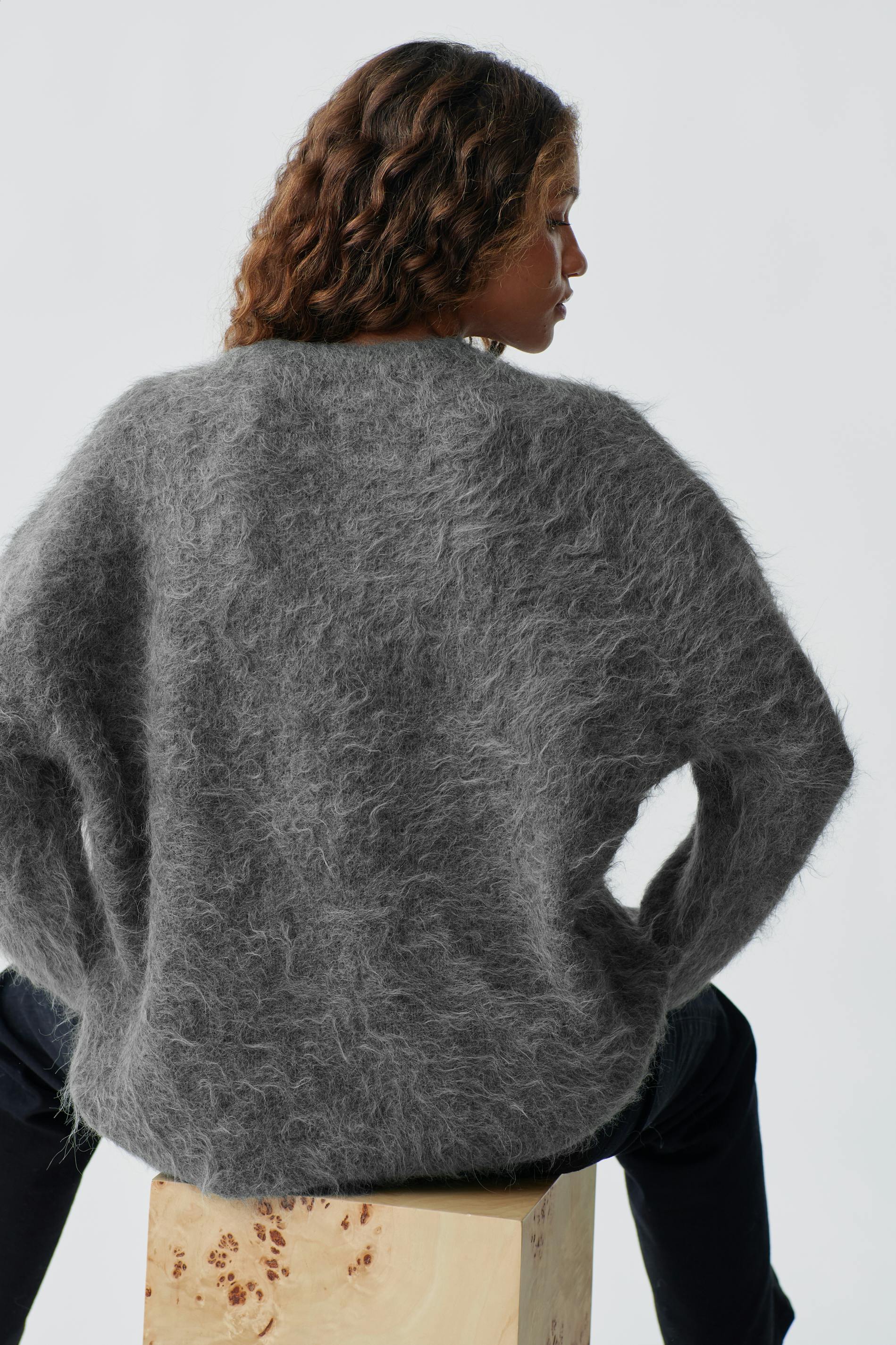 Knitted alpaca blend sweater