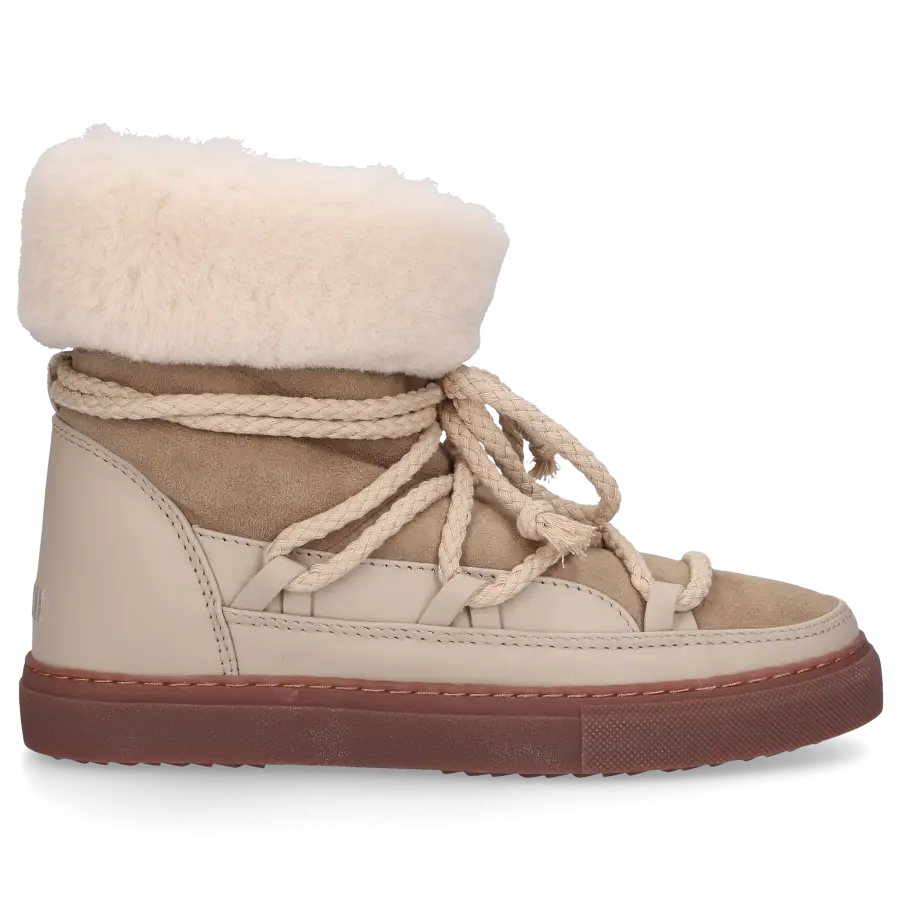 INUIKII - Snowboots CLASSIC HIGH Veloursleder - beige