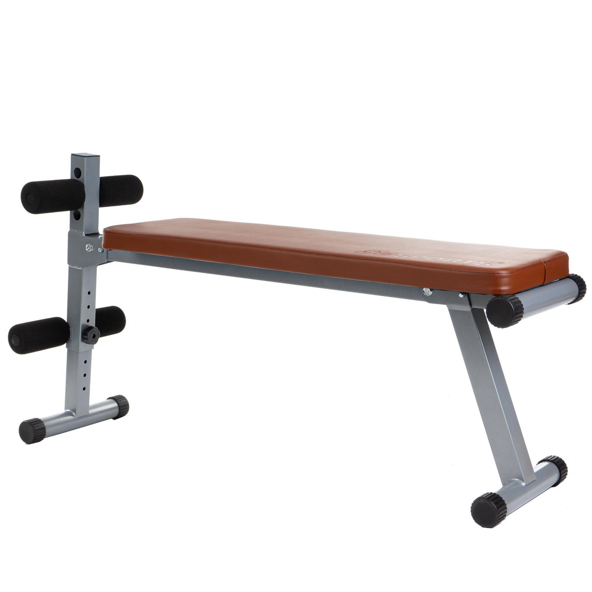 ScSPORTS® Hantelbank Sit Up Bank Bauchtrainer Verstellbar bis 120kg Klappbar