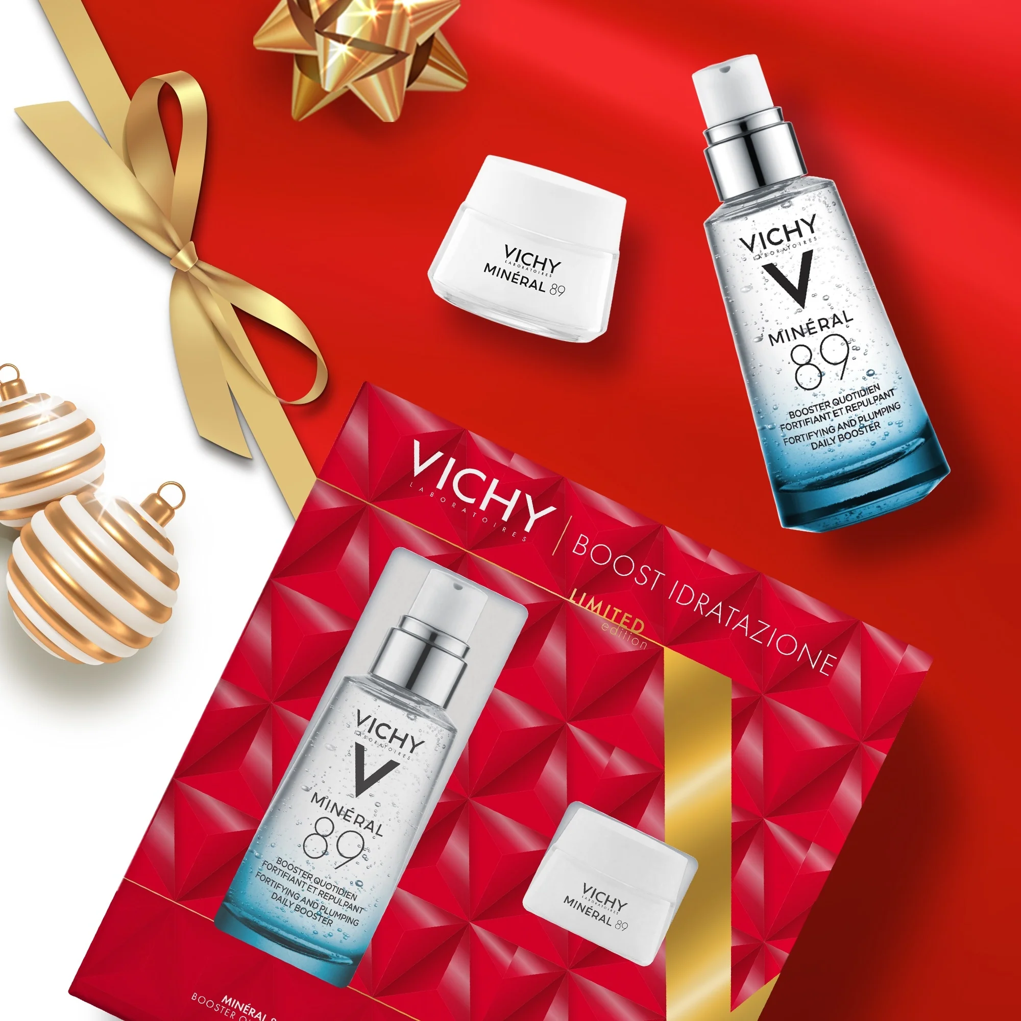Mineral 89 szett Mineral 89 Booster szérum + Mineral 89 krém - Hidratáló szett, 24 órás hidratáló arckezelés