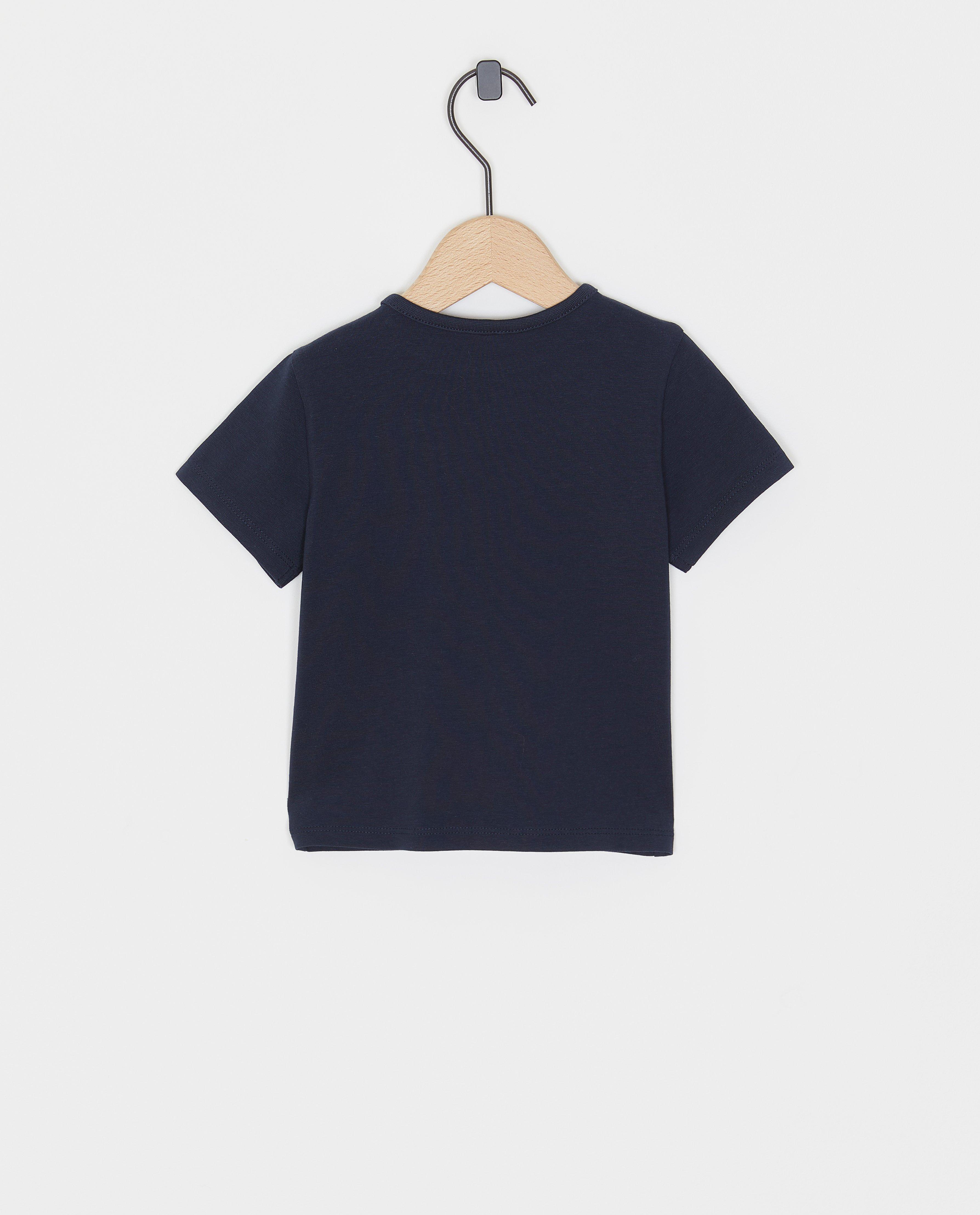 Tricou Cuddles and Smiles cu inscripție albastru închis