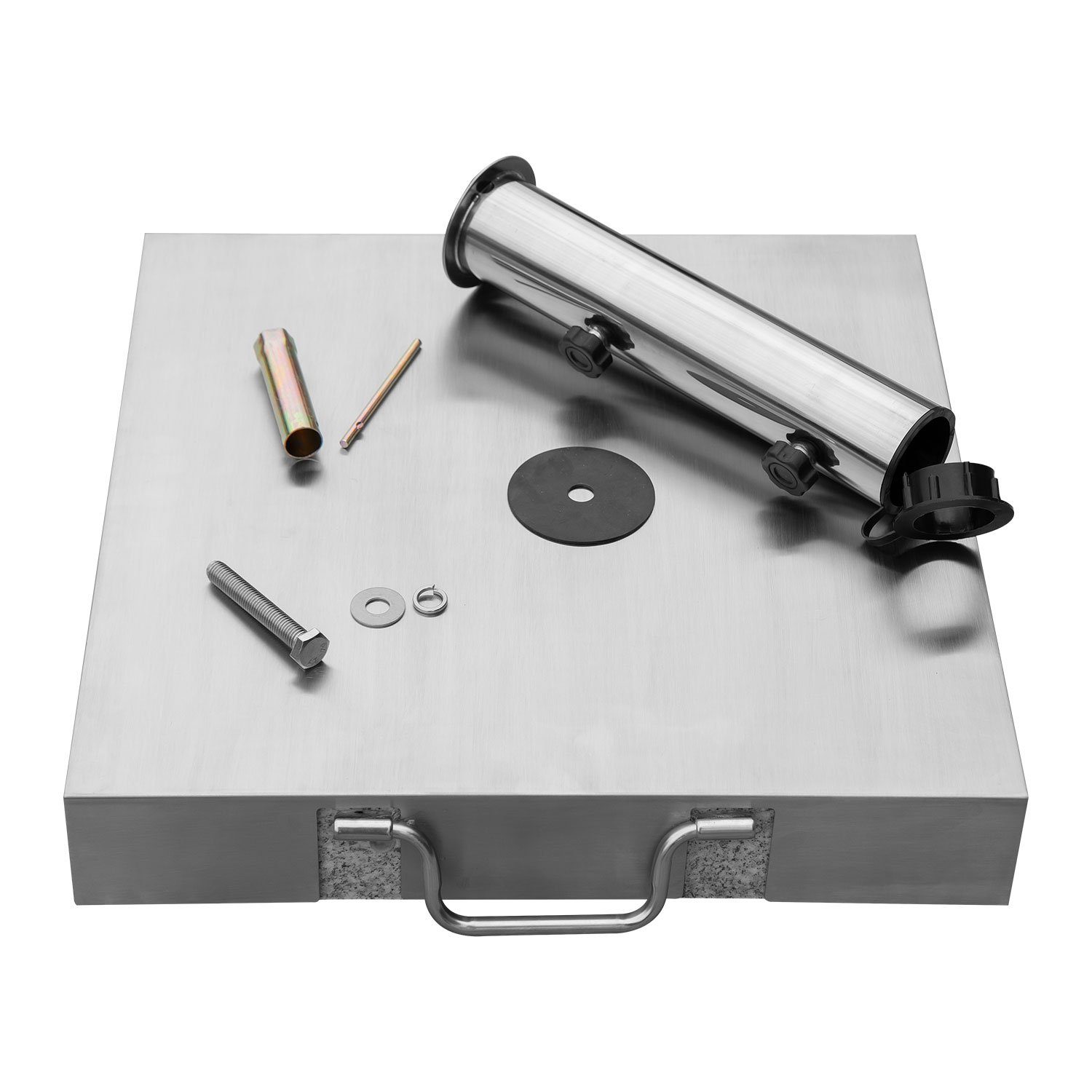 anndora Betonschirmständer Sonnenschirmständer 40kg rollbar mit Handgriff max. 48mm