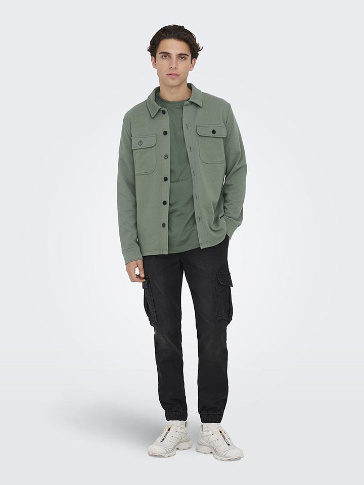 ONLY & SONS Hemd in Khaki günstig kaufen