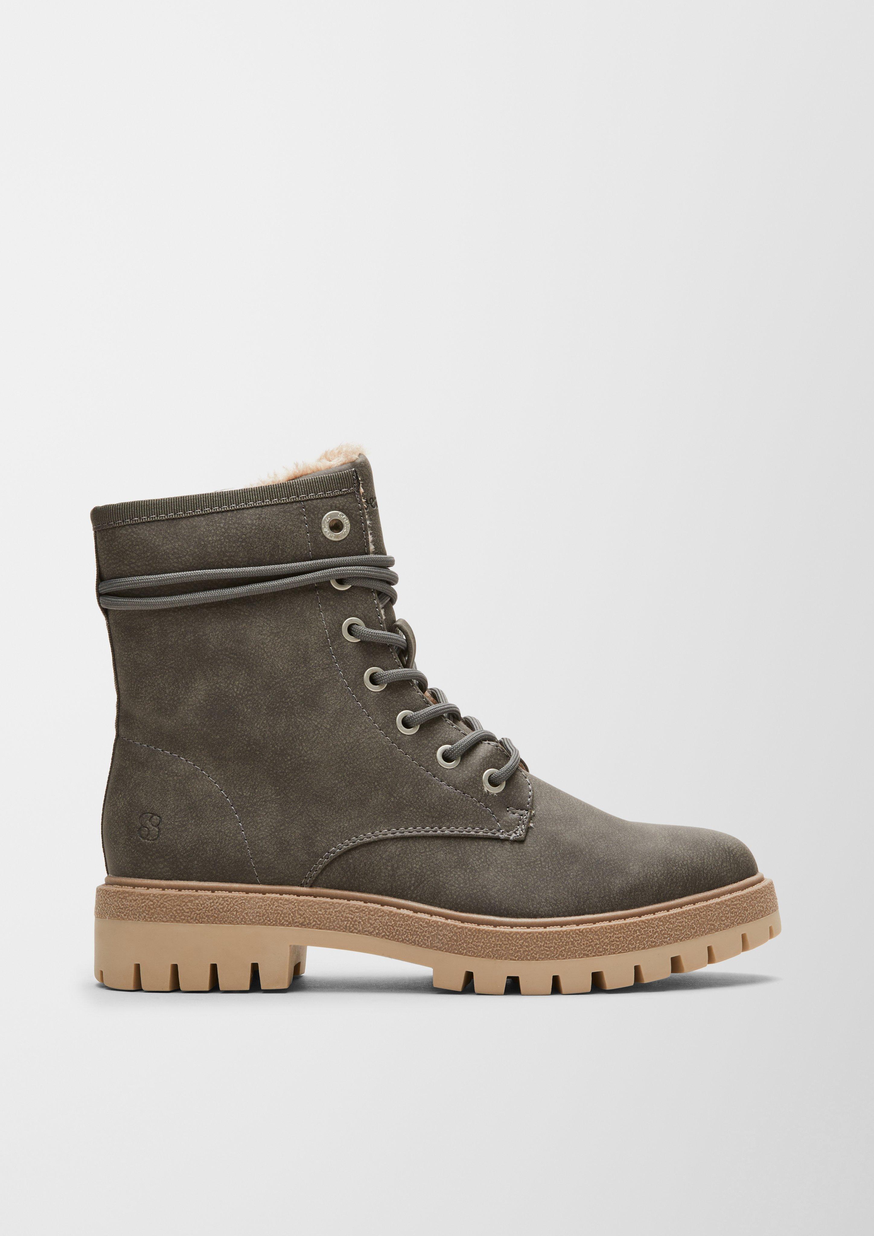 Gefütterte Boots aus Lederimitat  6006578-214