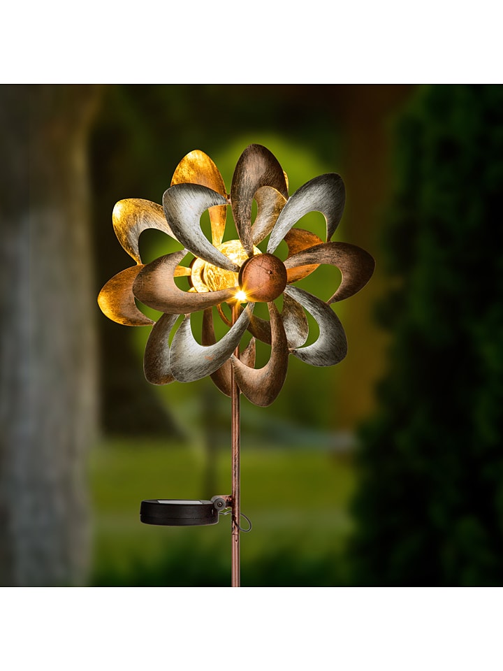 Garden Hero LED-Solar-Gartenstecker in Braun/ Gold - (B)23 x (H)92 x (T)12,5 cm günstig kaufen onesize