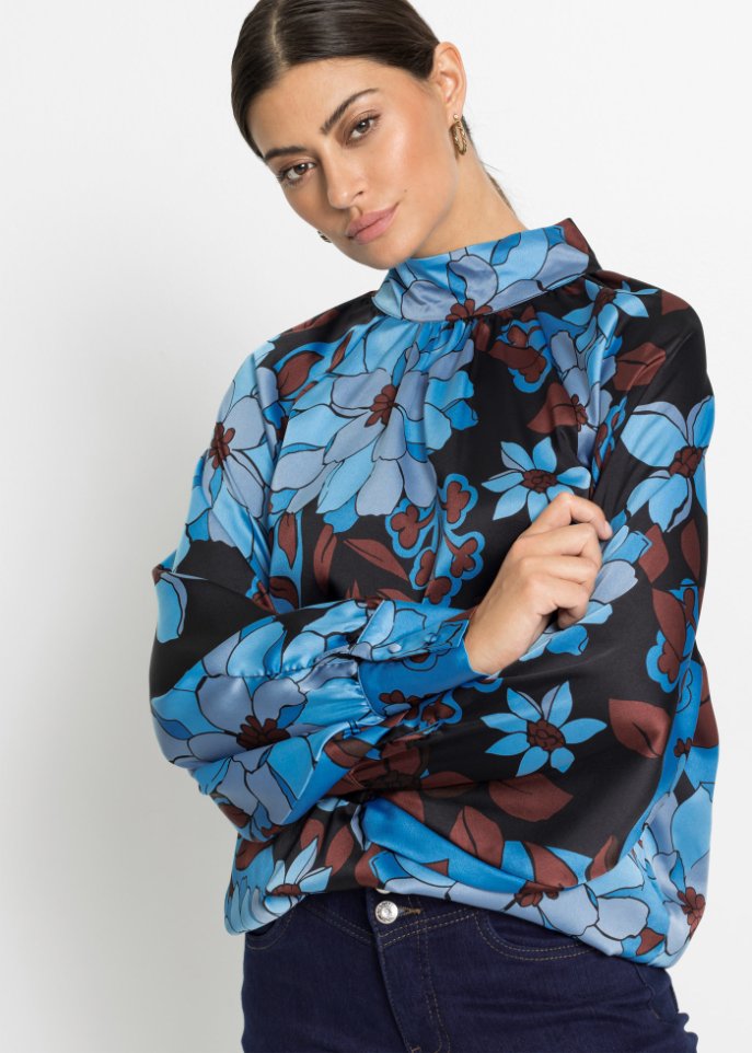 Bluse mit Ballonärmeln