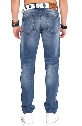 Cipo & Baxx Jeanshose im Regular Fit-Schnitt mit coolem Gürtel