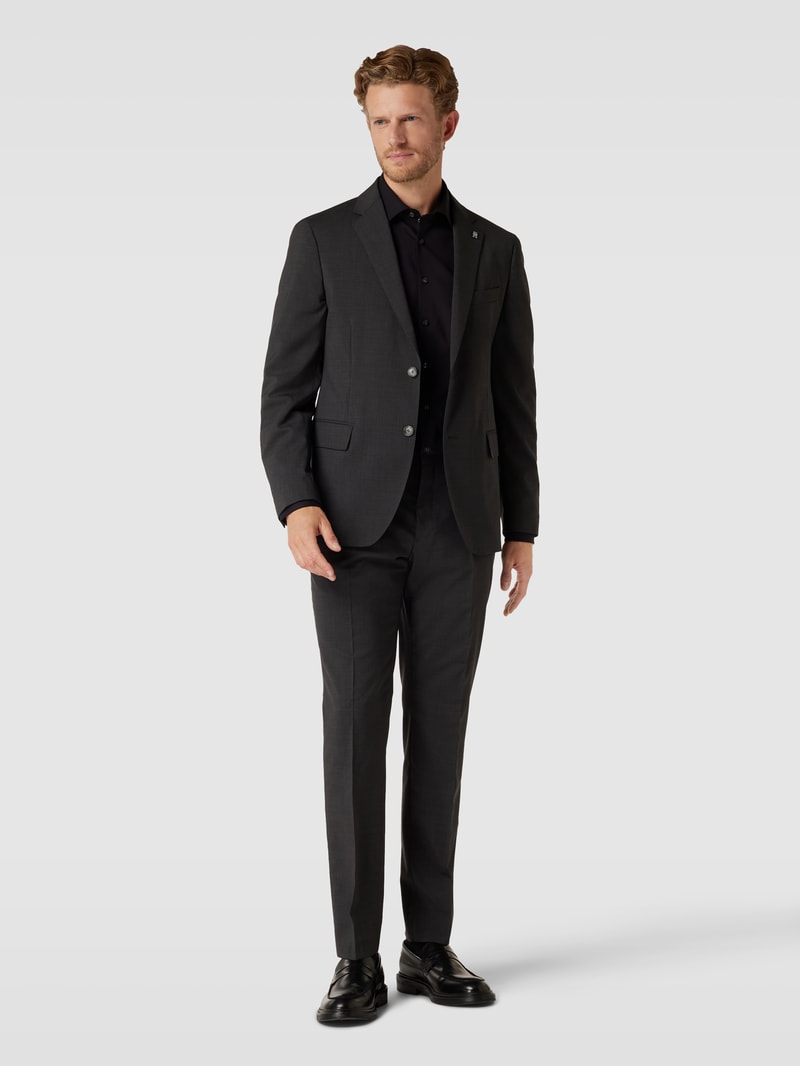 Slim Fit Anzug mit Pattentaschen in anthrazit