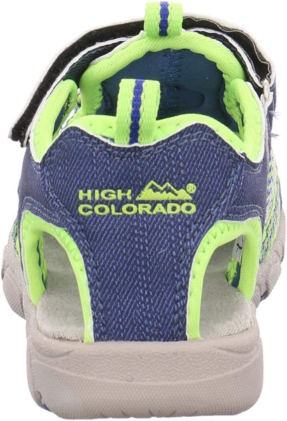 HIGH COLORADO Jungen Sandalen blau Sandaletten, Blau-Grün